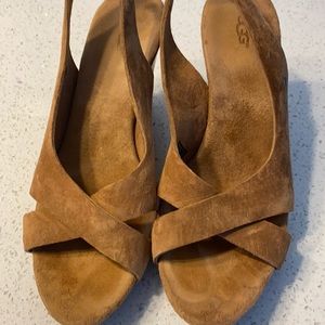 Women’s UGG Suede Sandals, Size 7